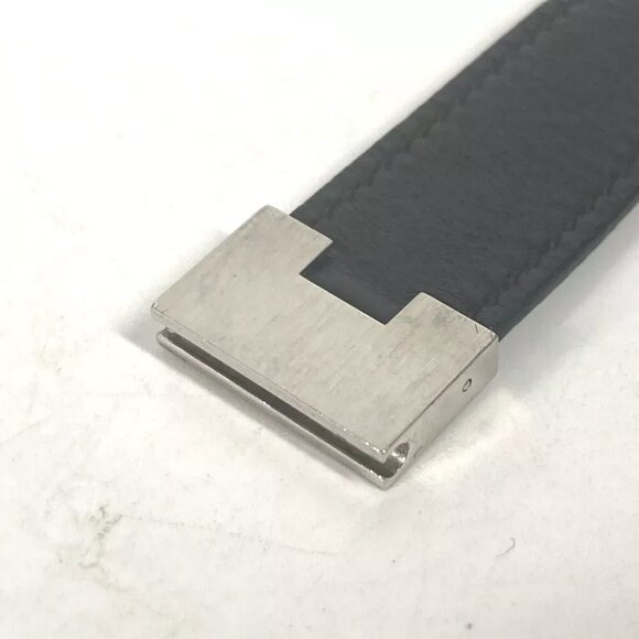 HERMES Lurie H logo Accessories Bracelet Leather Black/SilverHardware - Picture 9 of 10